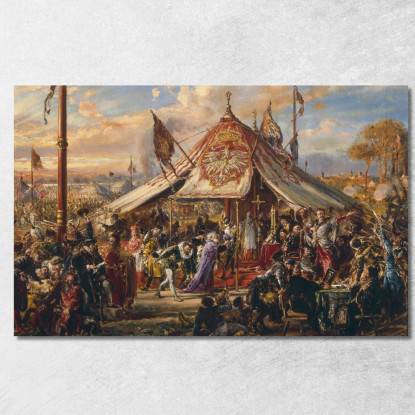 Il Potere Del Commonwealth Al Suo Apice Jan Matejko jmt77 quadro stampato su tela