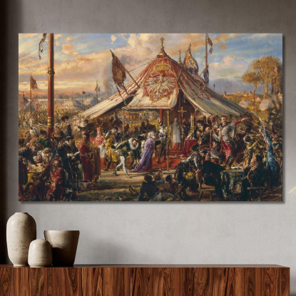 Il Potere Del Commonwealth Al Suo Apice Jan Matejko jmt77 quadro stampato su tela