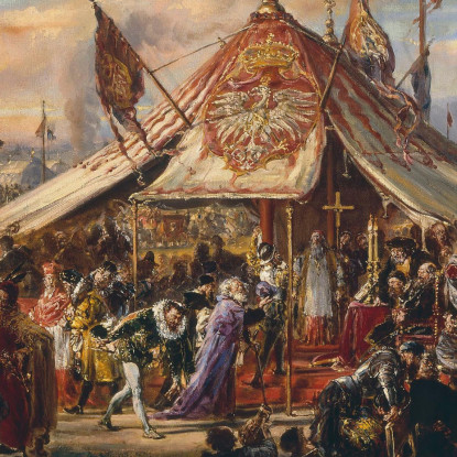 Il Potere Del Commonwealth Al Suo Apice Jan Matejko jmt77 quadro stampato su tela