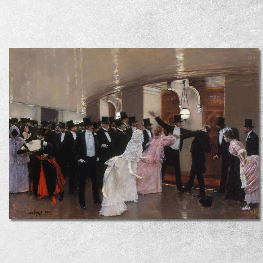 Alterazione Nei Corridoi Dell'Opera Jean Béraud jbr1 quadro stampato su tela