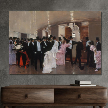 Alterazione Nei Corridoi Dell'Opera Jean Béraud jbr1 quadro stampato su tela