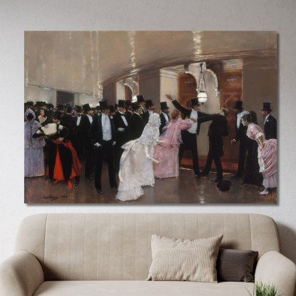 Alterazione Nei Corridoi Dell'Opera Jean Béraud jbr1 quadro stampato su tela