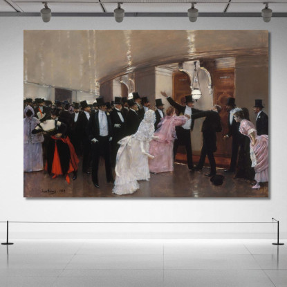 Alterazione Nei Corridoi Dell'Opera Jean Béraud jbr1 quadro stampato su tela