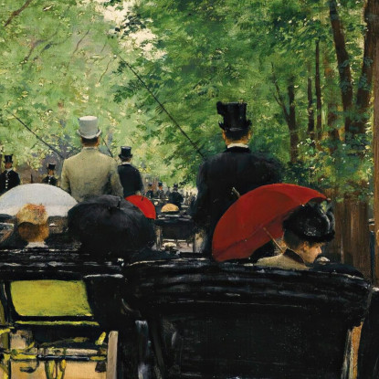 Bosco Di Boulogne Jean Béraud jbr7 quadro stampato su tela