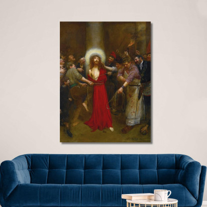 Cristo Legato Alla Colonna Jean Béraud jbr11 quadro stampato su tela