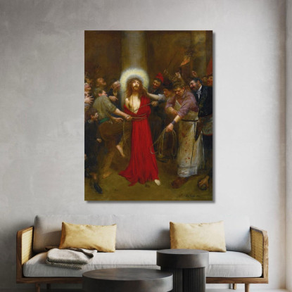 Cristo Legato Alla Colonna Jean Béraud jbr11 quadro stampato su tela