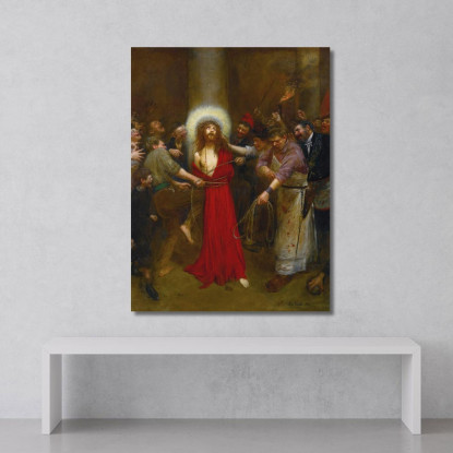 Cristo Legato Alla Colonna Jean Béraud jbr11 quadro stampato su tela