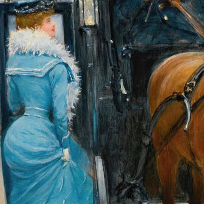 Gare Rue De La Paix Jean Béraud jbr13 quadro stampato su tela