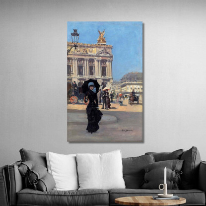 Di Fronte All'Opera Jean Béraud jbr15 quadro stampato su tela