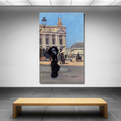 Di Fronte All'Opera Jean Béraud jbr15 quadro stampato su tela