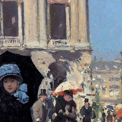 Di Fronte All'Opera Jean Béraud jbr15 quadro stampato su tela