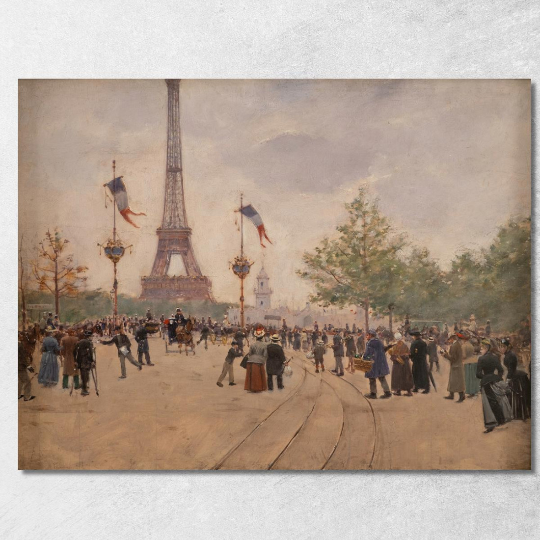 Ingresso All'Esposizione Universale Del 1889 Jean Béraud jbr21 quadro stampato su tela