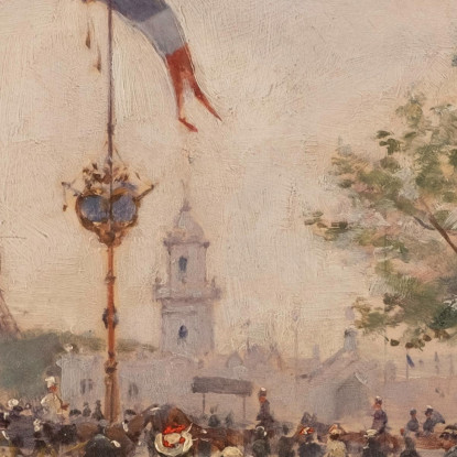 Ingresso All'Esposizione Universale Del 1889 Jean Béraud jbr21 quadro stampato su tela