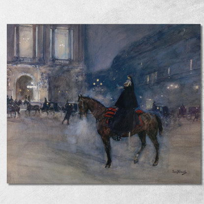 Facciata Dell'Opera In Una Serata Di Gala Jean Béraud jbr23 quadro stampato su tela