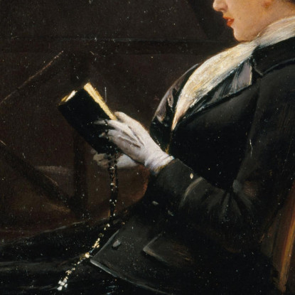 Donna Che Prega Jean Béraud jbr25 quadro stampato su tela