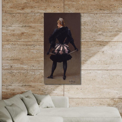 Arlecchino Jean Béraud jbr26 quadro stampato su tela