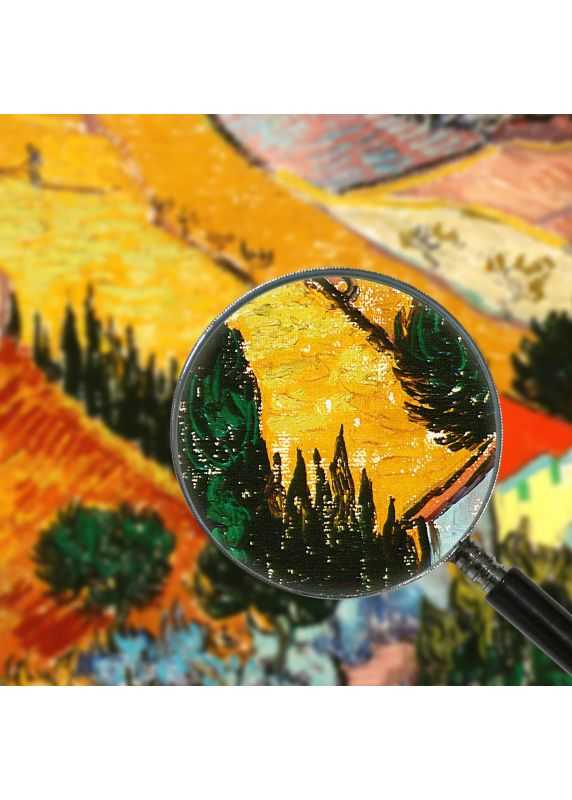 ✨ Quadro su tela 🖼️ Paesaggio Con Casa E Contadino Van Gogh Vincent :  scopri la bellezza dell'arte stampata
