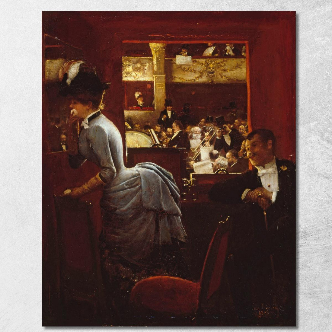 La Vasca Da Bagno Al Teatro Di Varietà Jean Béraud jbr32 quadro stampato su tela