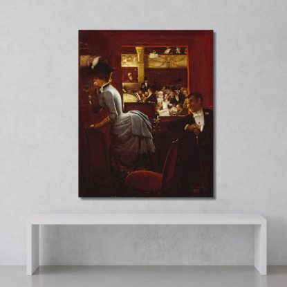 La Vasca Da Bagno Al Teatro Di Varietà Jean Béraud jbr32 quadro stampato su tela