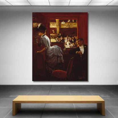 La Vasca Da Bagno Al Teatro Di Varietà Jean Béraud jbr32 quadro stampato su tela