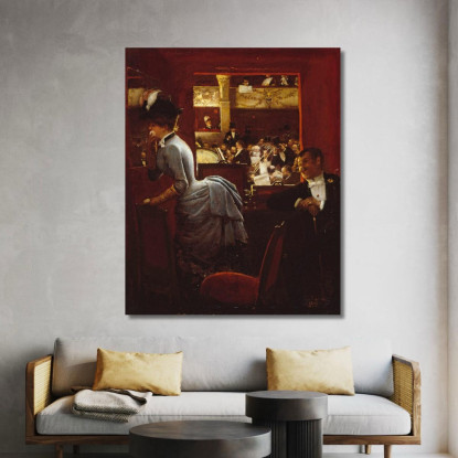 La Vasca Da Bagno Al Teatro Di Varietà Jean Béraud jbr32 quadro stampato su tela