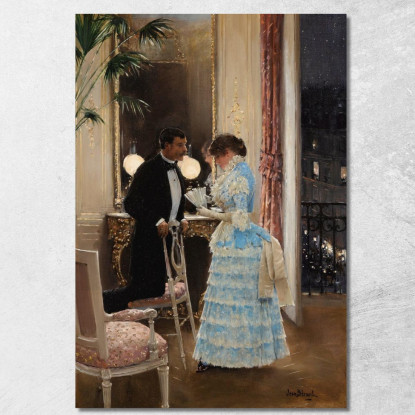 La Conversazione Jean Béraud jbr34 quadro stampato su tela