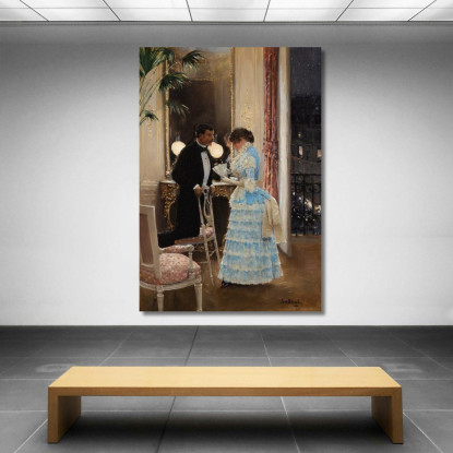 La Conversazione Jean Béraud jbr34 quadro stampato su tela