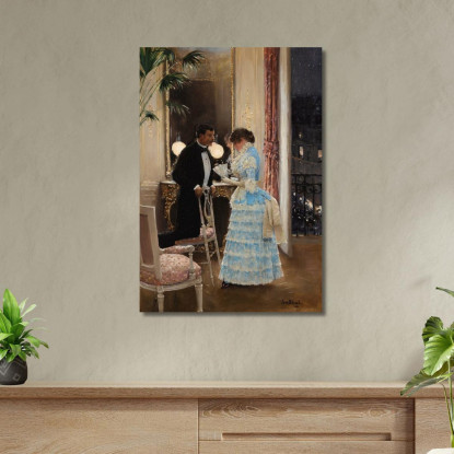 La Conversazione Jean Béraud jbr34 quadro stampato su tela