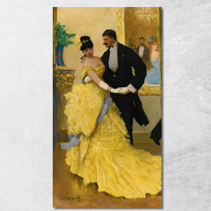 Danza Jean Béraud jbr35 quadro stampato su tela