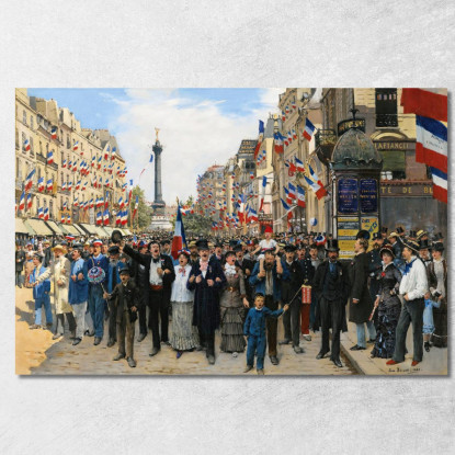 La Marsigliese Jean Béraud jbr36 quadro stampato su tela