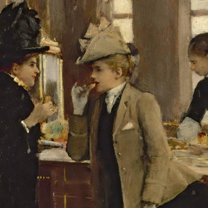 La Pasticceria Gloppe Jean Béraud jbr38 quadro stampato su tela