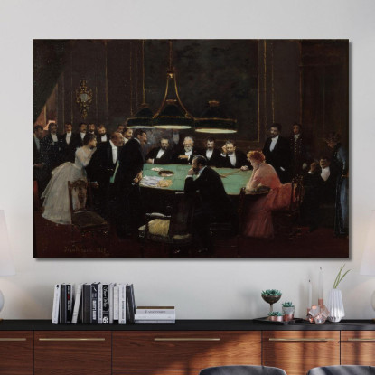 La Sala Giochi Jean Béraud jbr40 quadro stampato su tela