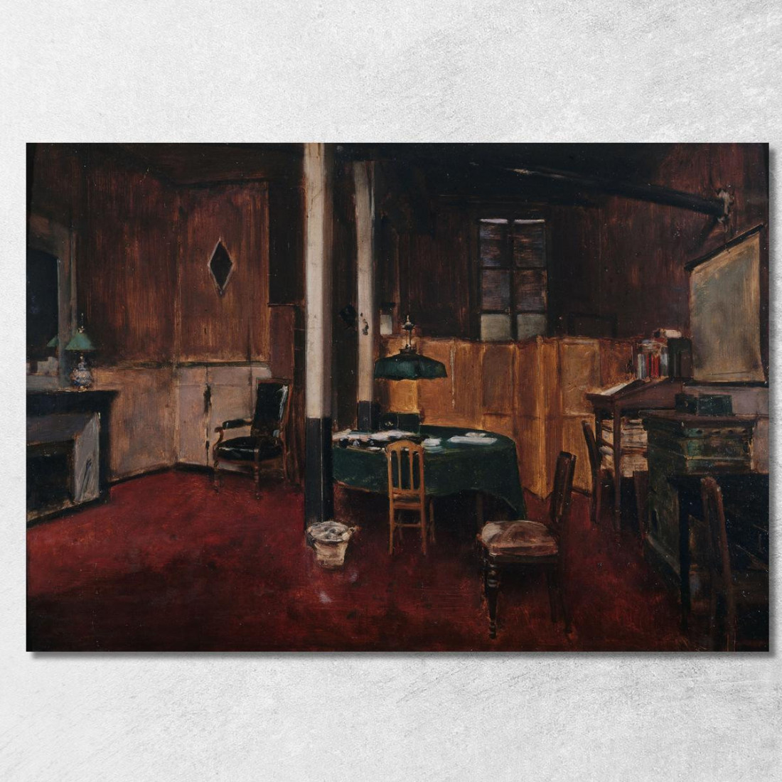 La Redazione Del Journal Des Débats Jean Béraud jbr41 quadro stampato su tela