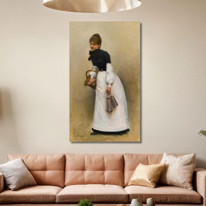 Il Servo La Piccola Lattaia Jean Béraud jbr42 quadro stampato su tela