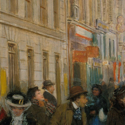 Lasciare Il Conservatorio Di Musica Jean Béraud jbr43 quadro stampato su tela