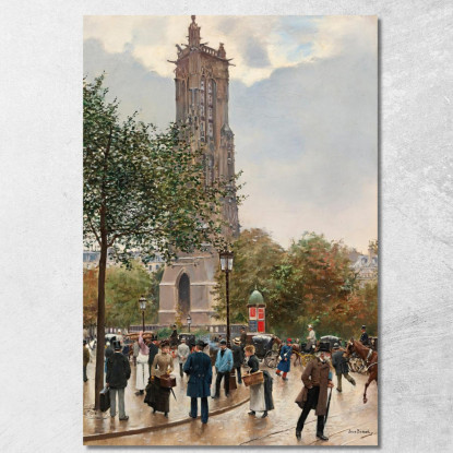 La Torre Di San Giacomo Jean Béraud jbr46 quadro stampato su tela