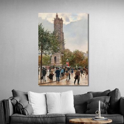 La Torre Di San Giacomo Jean Béraud jbr46 quadro stampato su tela