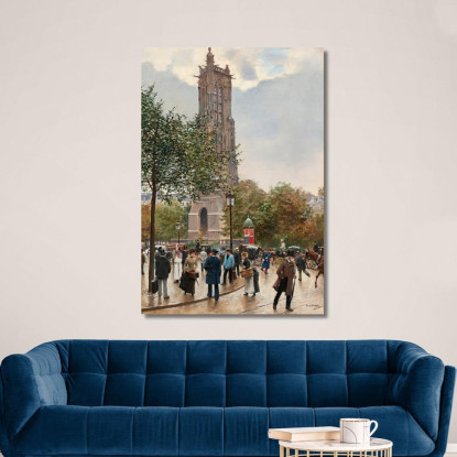 La Torre Di San Giacomo Jean Béraud jbr46 quadro stampato su tela