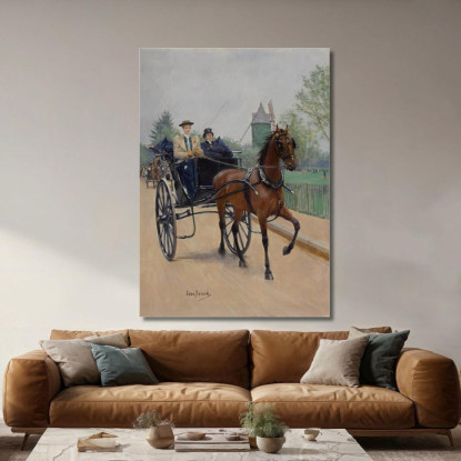 Il Buggy Jean Béraud jbr54 quadro stampato su tela