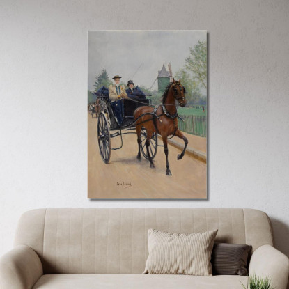Il Buggy Jean Béraud jbr54 quadro stampato su tela
