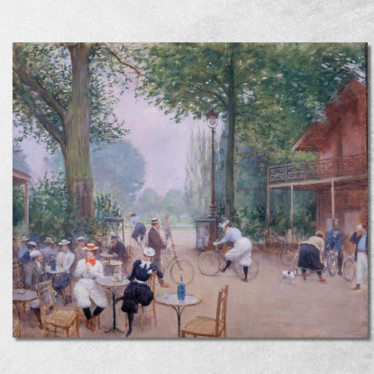 Lo Chalet Du Cycle Nel Bois De Boulogne Jean Béraud jbr57 quadro stampato su tela