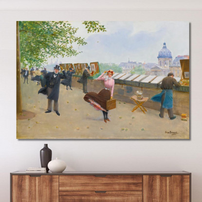 Lungo La Senna Jean Béraud jbr59 quadro stampato su tela