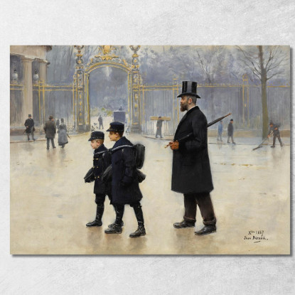 Parco Monceau Jean Béraud jbr61 quadro stampato su tela