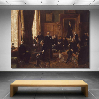 Il Soggiorno Della Contessa Potocka Jean Béraud jbr63 quadro stampato su tela