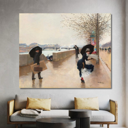 Il Vento Jean Béraud jbr65 quadro stampato su tela