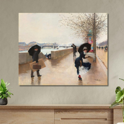 Il Vento Jean Béraud jbr65 quadro stampato su tela