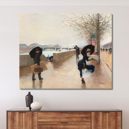 Il Vento Jean Béraud jbr65 quadro stampato su tela