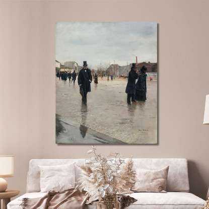 Lasciando Il Cimitero Di Montmartre Jean Béraud jbr66 quadro stampato su tela