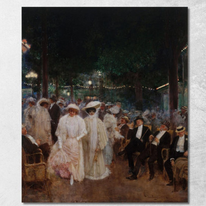 Le Bellezze Della Notte Jean Béraud jbr67 quadro stampato su tela