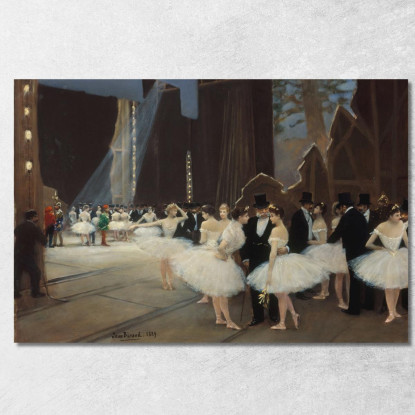 Dietro Le Quinte Dell'Opera Di Parigi Jean Béraud jbr69 quadro stampato su tela